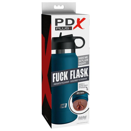 PDX Plus Fuck Flask Private Pleaser-Brown My Store