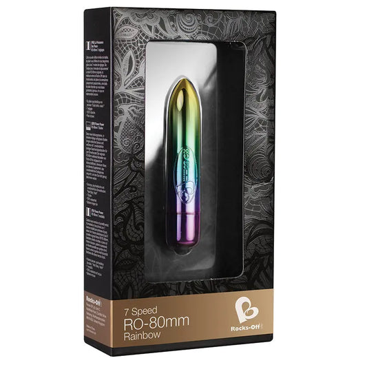 Rocks-Off RO-80mm 7 Speed Bullet-Rainbow My Store