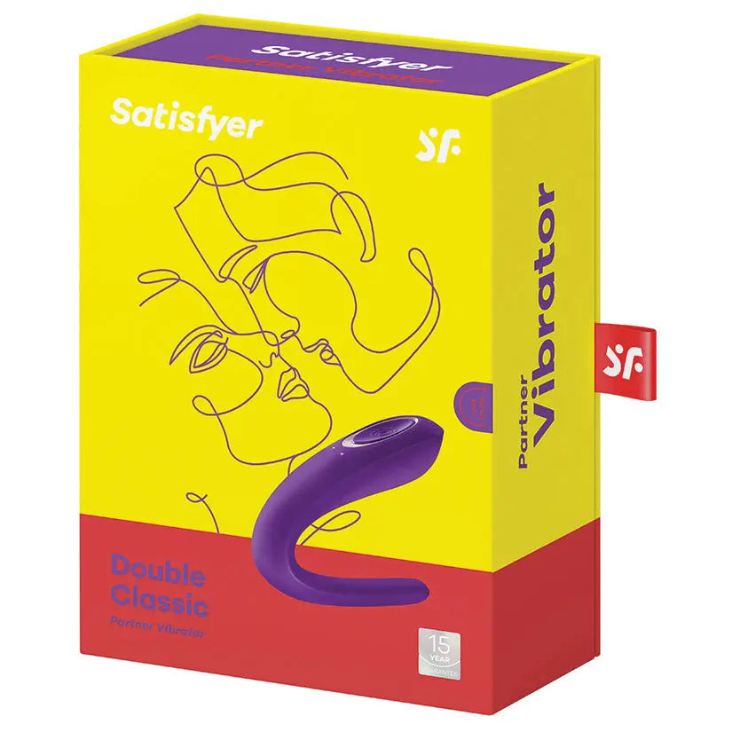 Satisfyer Double Classic Partner Vibrator-Purple My Store