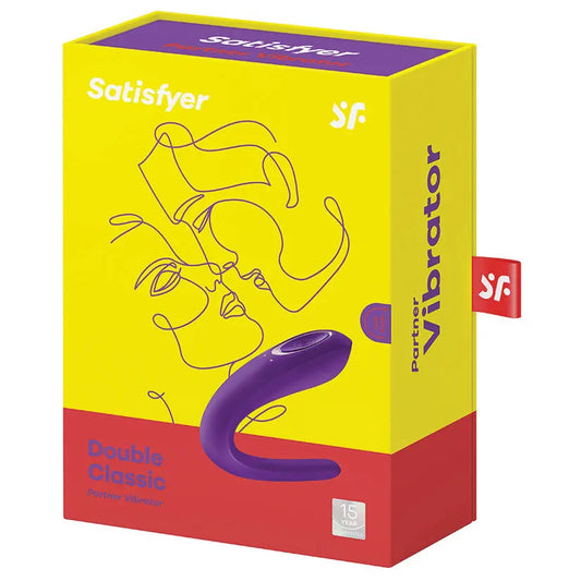 Satisfyer Double Classic Partner Vibrator-Purple My Store