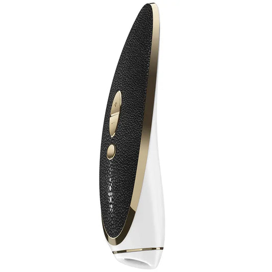 Satisfyer Luxury Haute Couture-Gold & Black Leather My Store