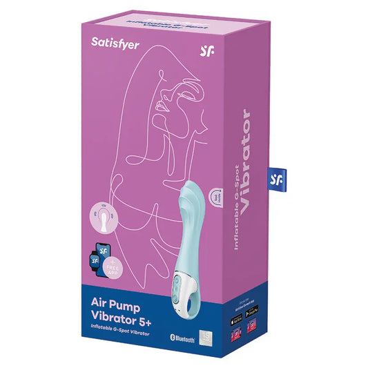 Satisfyer Air Pump Vibrator 5+-Blue My Store