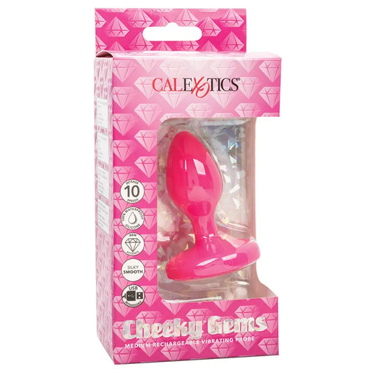 Cheeky Gems Rechargeable Vibrating Probe-Pink Medium My Store