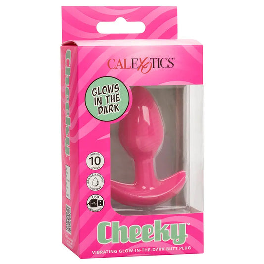Cheeky Vibrating Glow-In-The-Dark Butt Plug My Store
