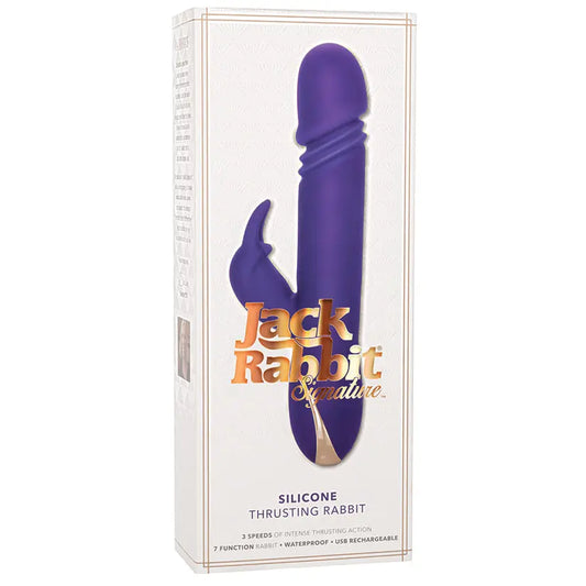 Jack Rabbit Signature Silicone Thrusting Rabbit-Purple 9 My Store