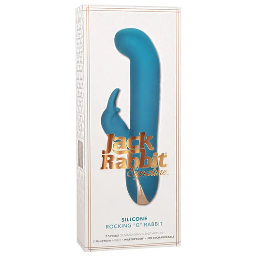 Jack Rabbit Signature Silicone Rocking "G" Rabbit-Teal 8.5" My Store