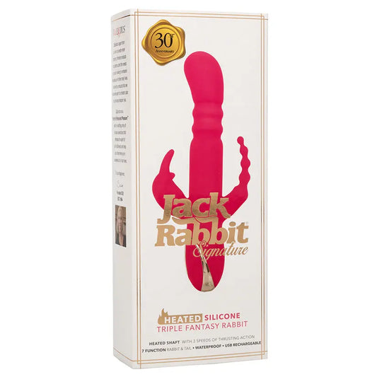 Jack Rabbit Signature Heated Silicone Triple Fantasy Rabbit My Store