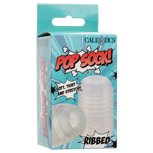 Pop Sock Ribbed-Clear My Store