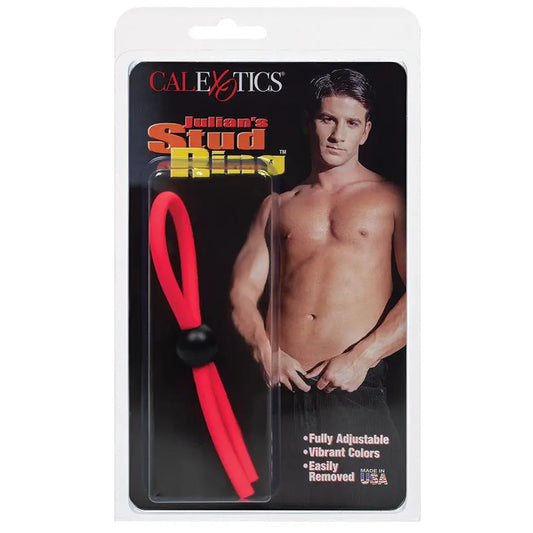 Julian's Stud Ring-Red My Store