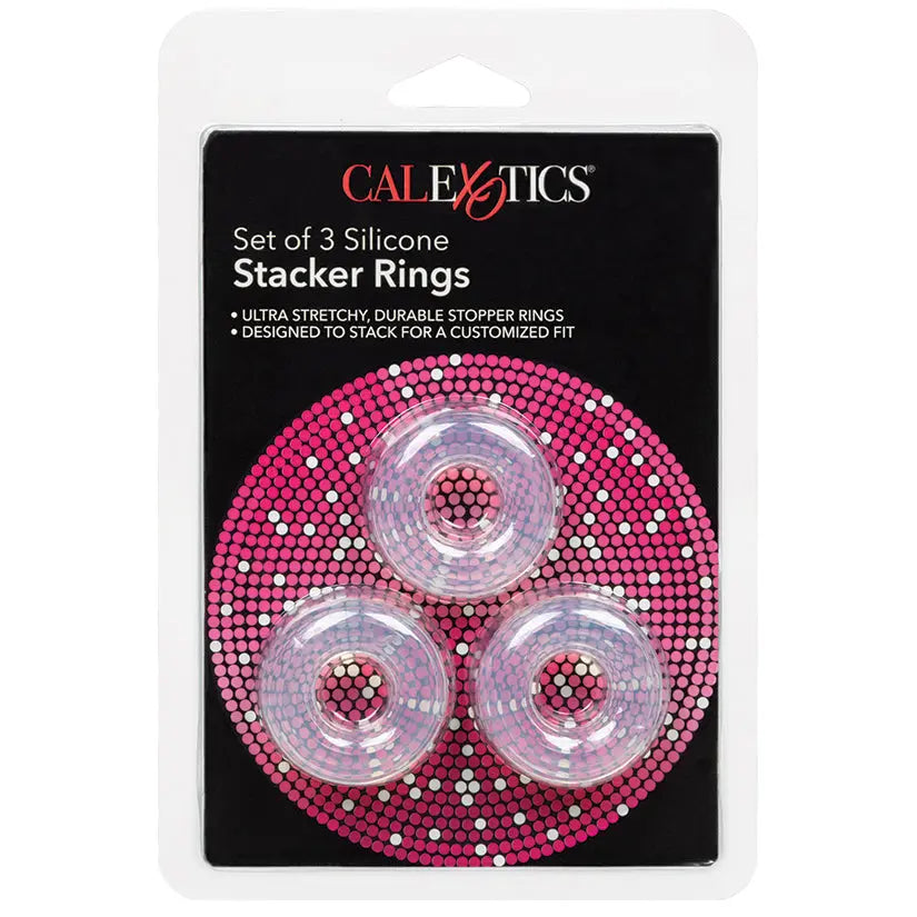 Silicone Stacker Rings-Clear 3Pk My Store