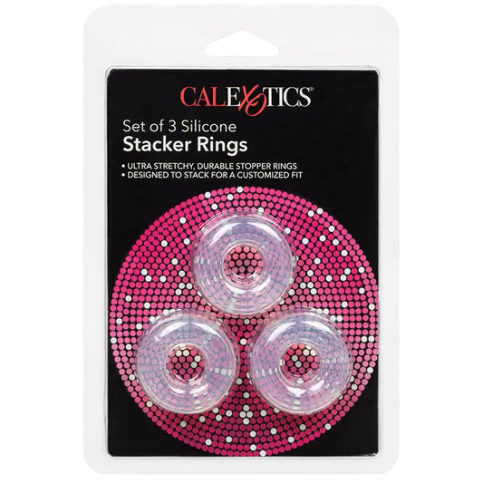 Silicone Stacker Rings-Clear 3Pk My Store