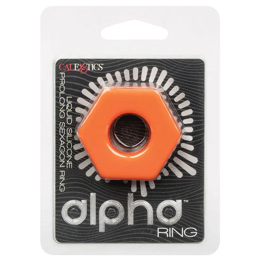 Alpha Liquid Silicone Prolong Sexagon Ring My Store