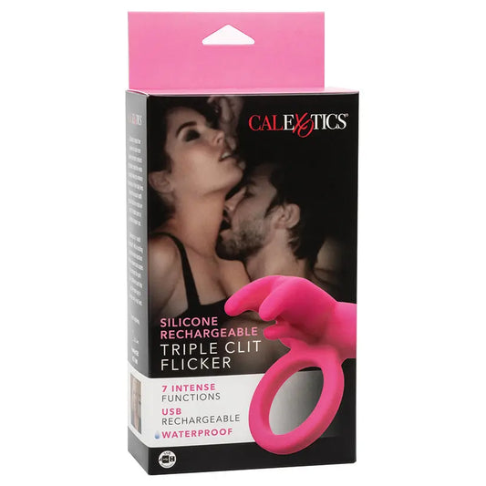 Silicone Rechargeable Triple Clit Flicker My Store