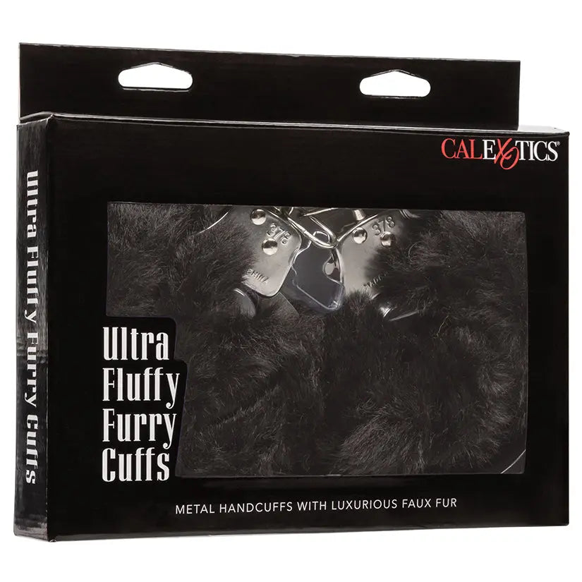 Ultra Fluffy Furry Cuffs-Black My Store