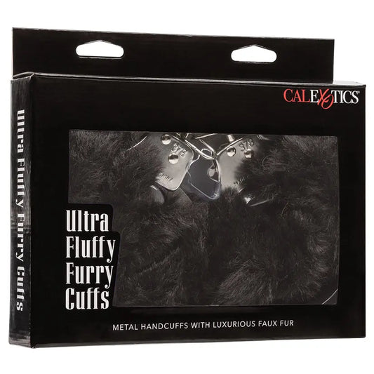 Ultra Fluffy Furry Cuffs-Black My Store