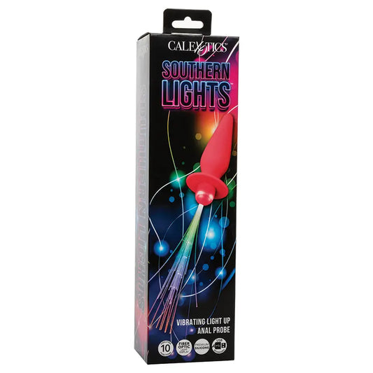 Southern Lights Vibrating Light Up Anal Probe-Pink My Store