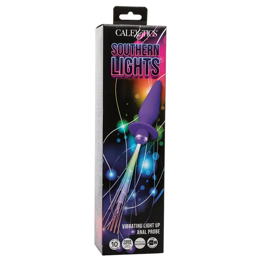 Southern Lights Vibrating Light Up Anal Probe-Purple My Store