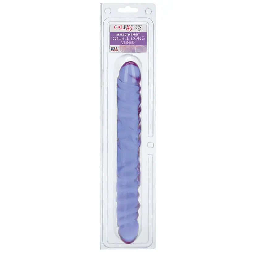 Reflective Gel Veined Double Dong-Purple 12 My Store