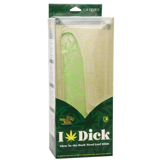 Naughty Bits I Leaf Dick Glow in The Dark Weed Leaf Dildo My Store
