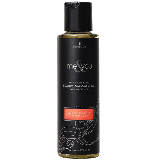 Sensuva Me & You Luxury Massage Oil-Passion Fruit/Guava 4.2oz My Store