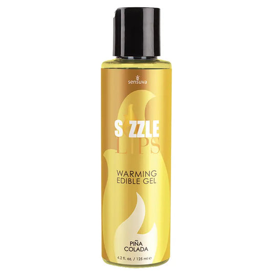 Sensuva Sizzle Lips Warming Edible Gel-Pina Colada 4.2oz My Store