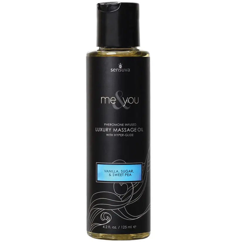 Sensuva Me & You Luxury Massage Oil-Vanilla Sugar/Sweet Pea 4.2oz My Store