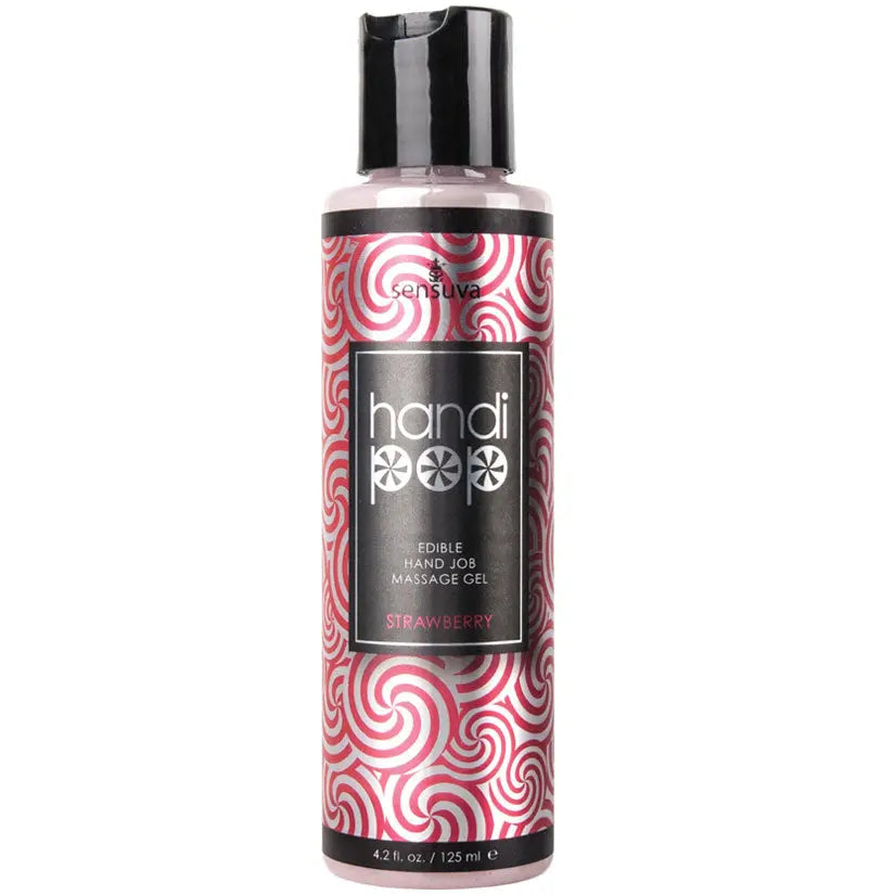 Sensuva Handi-Pop Hand Job Massage Gel-Strawberry 4.2oz My Store