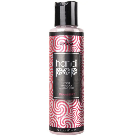 Sensuva Handi-Pop Hand Job Massage Gel-Strawberry 4.2oz My Store