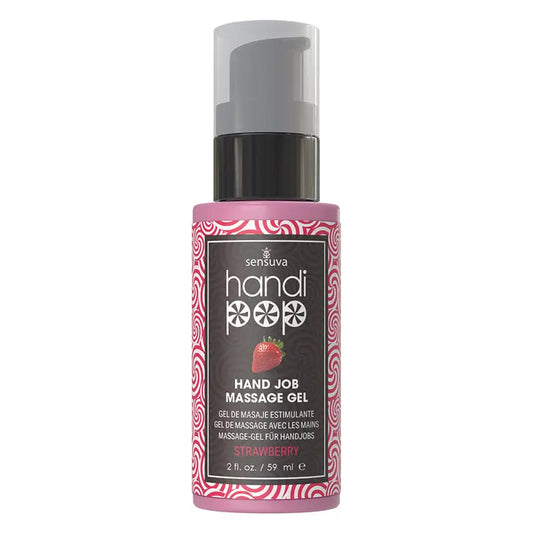 Sensuva Handipop Edible Massage Gel-Strawberry 2oz My Store
