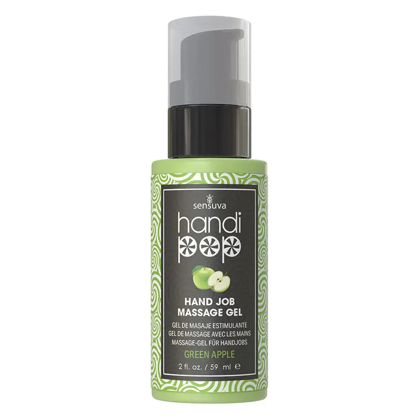 Sensuva Handipop Edible Massage Gel-Green Apple 2oz My Store