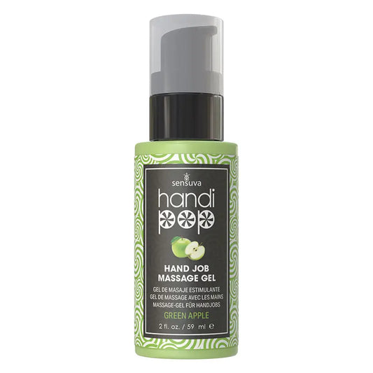 Sensuva Handipop Edible Massage Gel-Green Apple 2oz My Store
