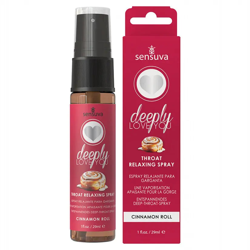 Sensuva Deeply Love You Throat Relaxing Spray-Cinnamon Roll 1oz My Store