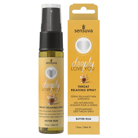 Sensuva Deeply Love You Throat Relaxing Spray-Butter Rum 1oz My Store