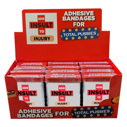 Add Insult to Injury Bandaids Display of 12 My Store