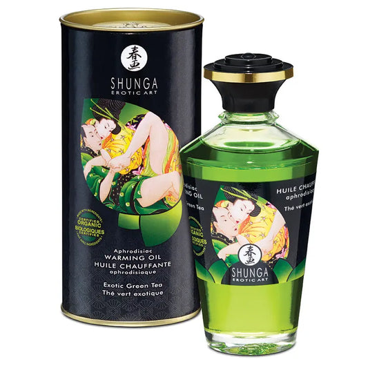 Shunga Organica Aphrodisiac Warming Oil-Exotic Green Tea 3.5oz My Store