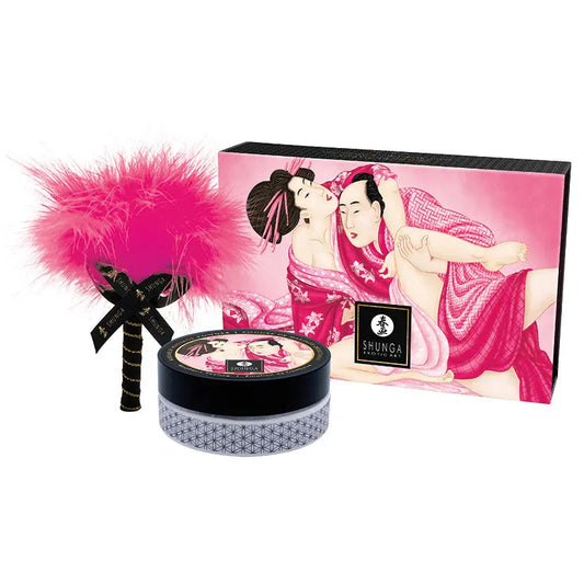 Shunga Kissable Massage Powder-Raspberry Feeling 2.65oz My Store