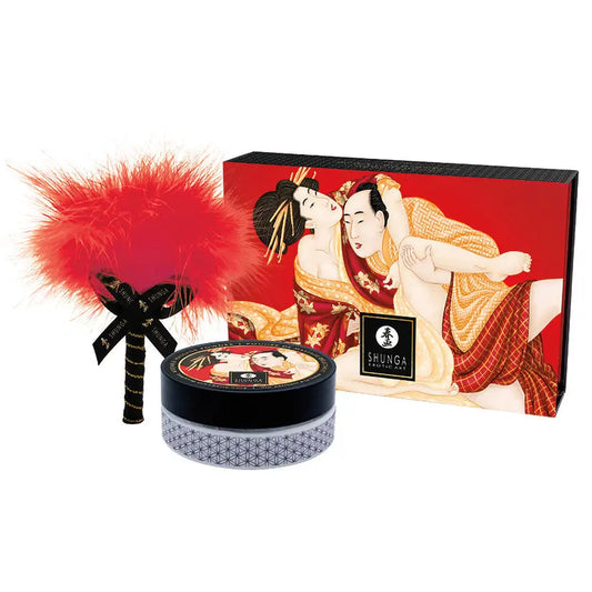 Shunga Kissable Massage Powder-Sparkling Strawberry Wine 2.65oz My Store