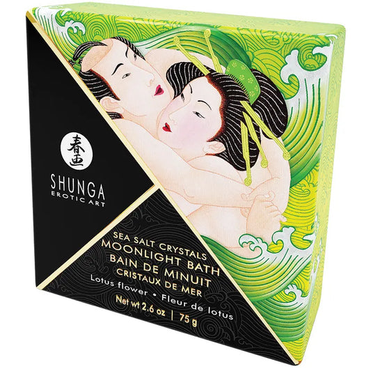 Shunga Moonlight Bath Sea Salt Crystals-Lotus Flower 2.6oz My Store