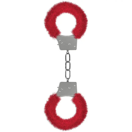 Ouch! Beginner's Furry Handcuffs-Red My Store