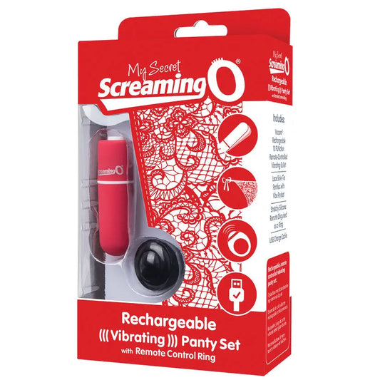 Screaming O My Secret Charged Remote Control Panty Vibe-Red My Store