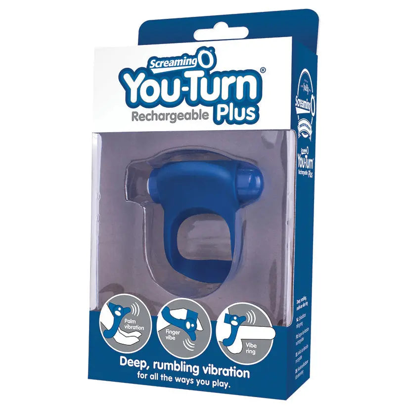 Screaming O You Turn Plus Finger Vibe-Blueberry My Store