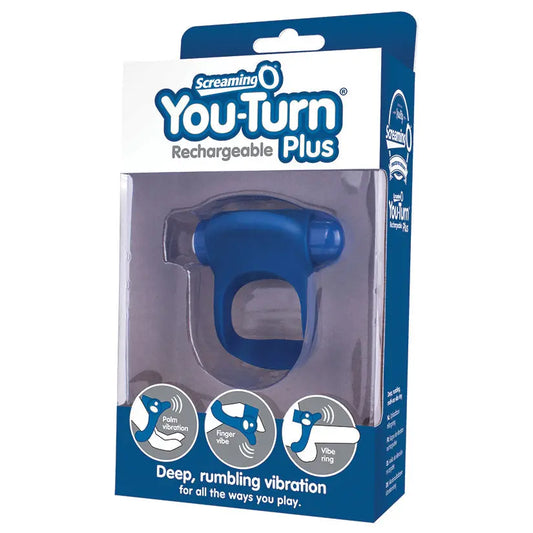 Screaming O You Turn Plus Finger Vibe-Blueberry My Store