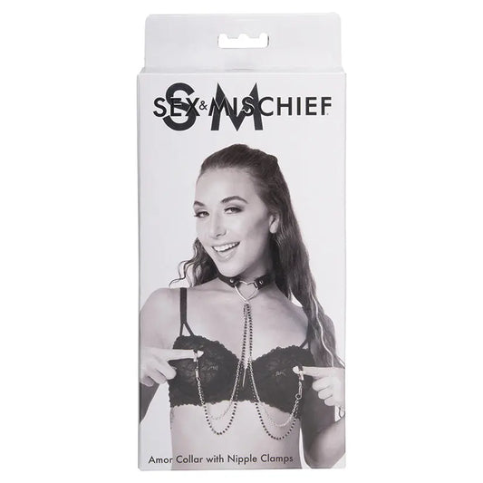S&M Amor Collar with Nipple Jewelry My Store