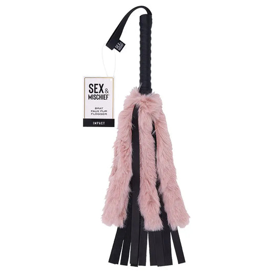 S&M Brat Faux Fur Flogger My Store