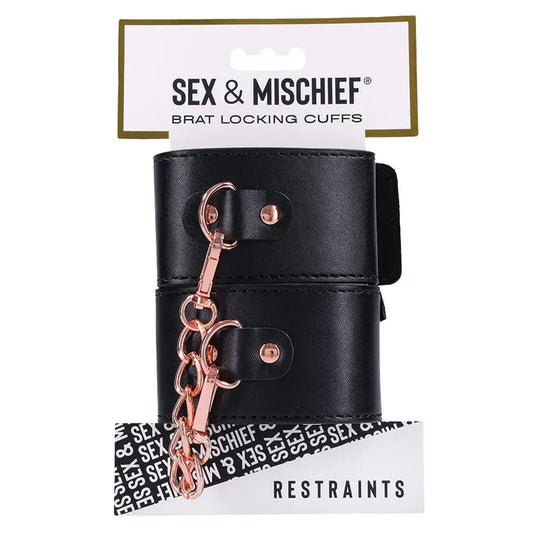 S&M Brat Locking Cuffs My Store