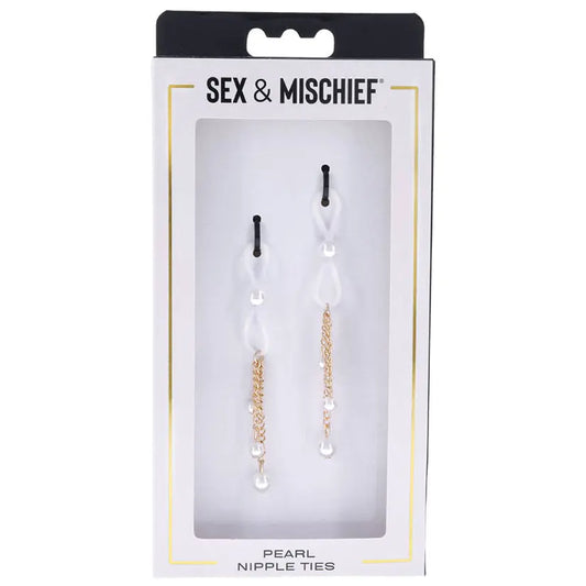 S&M Pearl Nipple Ties My Store