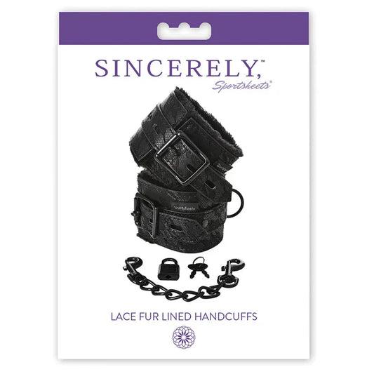 Sincerely Lace Fur Lined Handcuffs My Store
