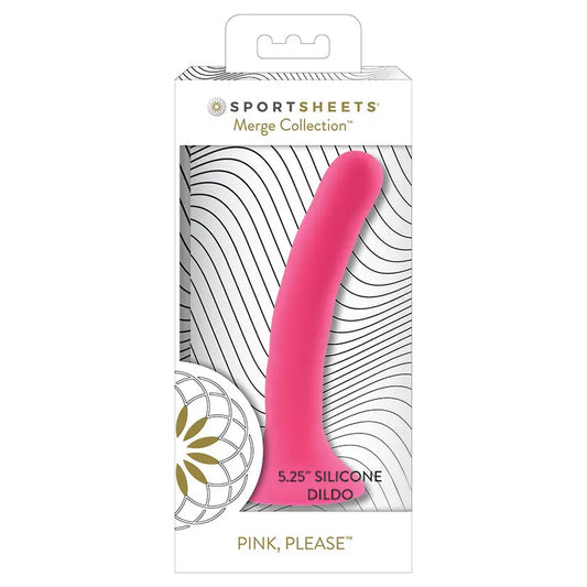 Sportsheets Merge Collection Please Silicone Dildo-Pink 5.25 My Store