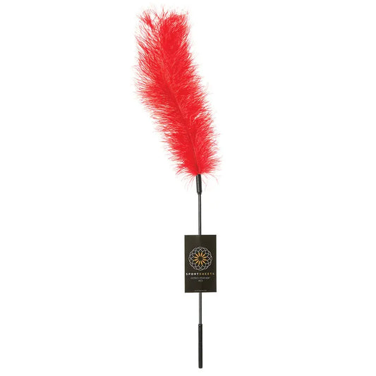 Sportsheets Ostrich Tickler-Red My Store