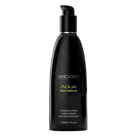 Wicked Aqua Sensitive Waterbased Hypoallergenic Lube 8oz My Store